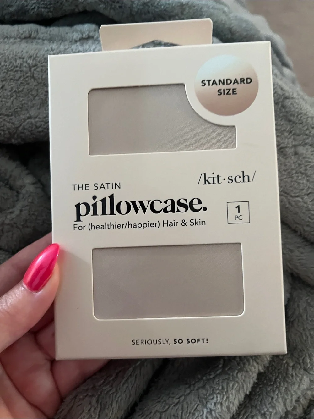 Kitsch Satin Pillowcase - Cream